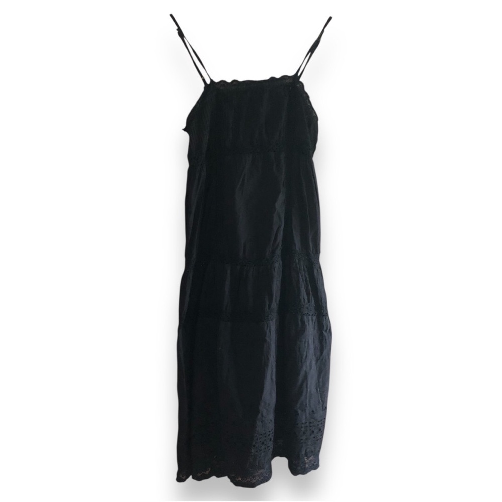 Free people boho long maxi dress black sz S - Picture 8 of 8